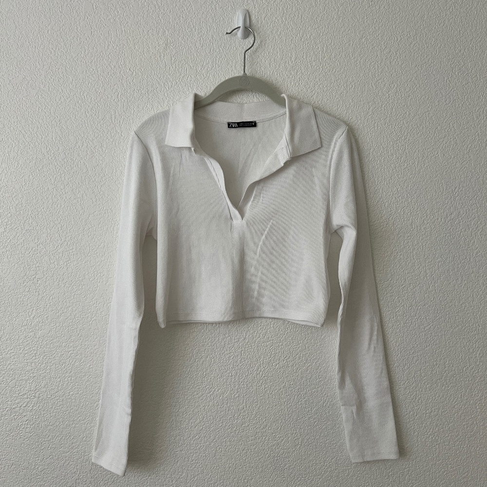 Zara Long Sleeve Polo